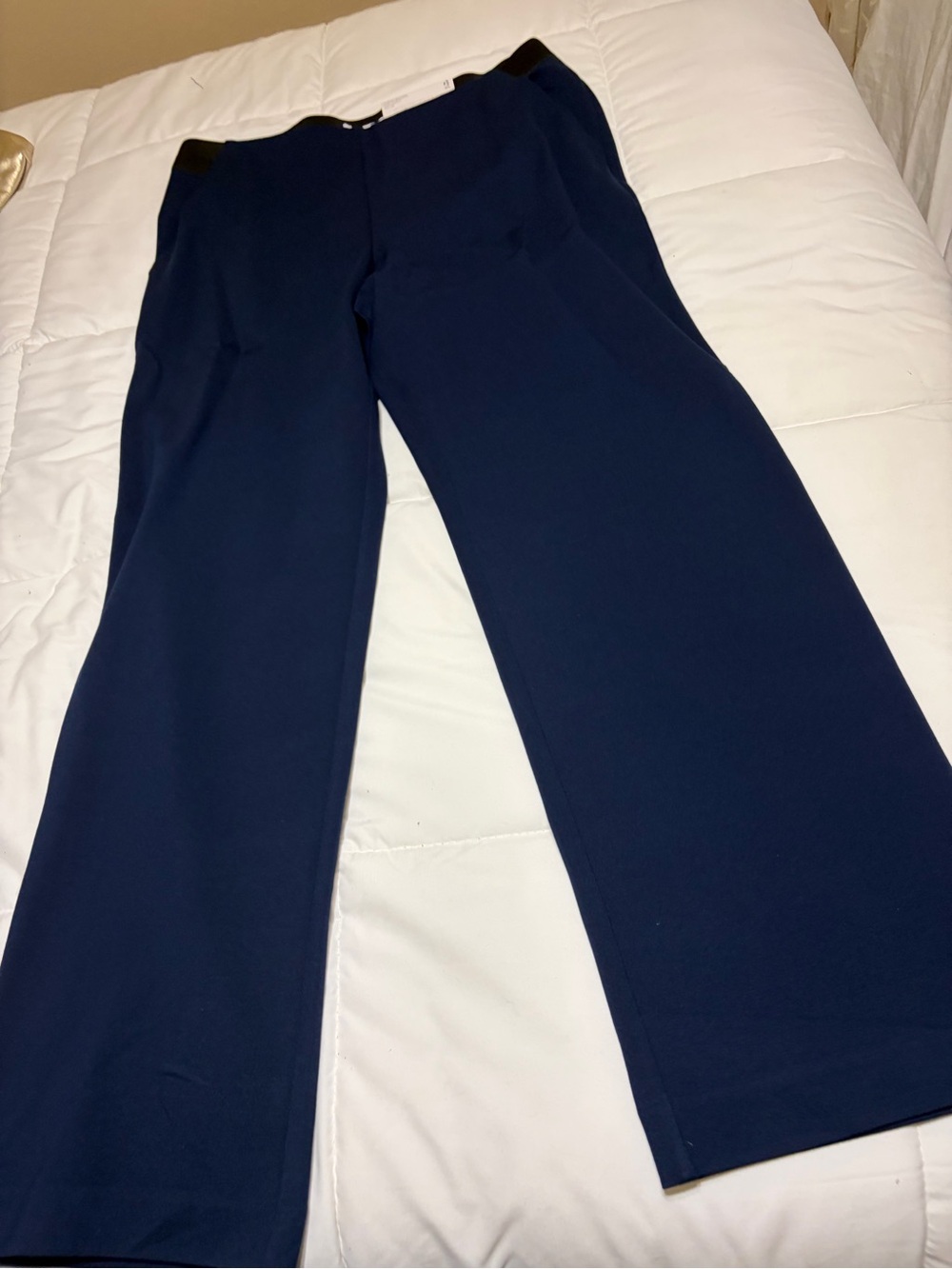 Liz Claiborne Navy Wide-Leg Dress Pants